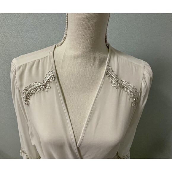 Vintage Seductive Wear by Cinema Etoile Sheer White Medium Bridal Robe - Picture 2 of 11